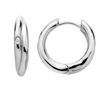 Hot Diamonds Cercei atemporali din argint cercuri cu diamante Aura DE823
