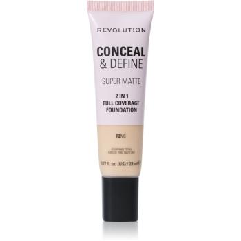 Makeup Revolution Conceal & Define machiaj cu efect matifiant culoare F2NC 23 ml