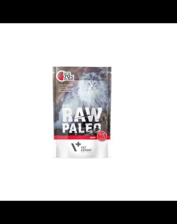 VETEXPERT RAW PALEO Cat Adult hrana umeda pisici adulte 100 g cu vita