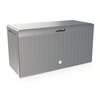 Ladă de depozitare pentru grădină Boxe Rato Plus maro, 290 l, 114 cm