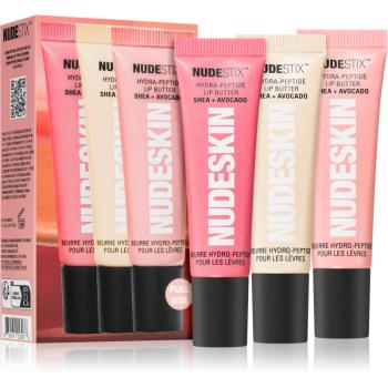 Nudestix Nudeskin Hydra-Peptide Lip Butter Tint Set set cadou de buze