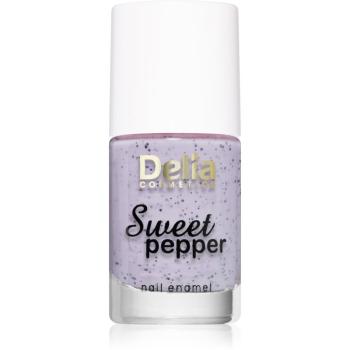 Delia Cosmetics Sweet Pepper Black Particles lac de unghii culoare 04 Lavender 11 ml