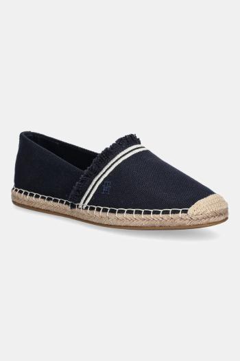 Espadrilky Tommy Hilfiger FRINGE CANVAS CLOSED ESPADRILLE tmavomodrá farba, FW0FW08881