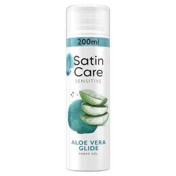 Gillette Gel de ras pentru pielea uscată și sensibilă Satin Care Aloe Vera (Shave Gel) 200 ml