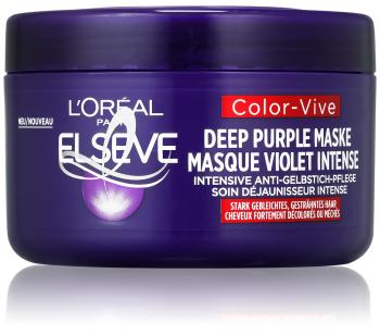 L´Oréal Paris Mască profundă care neutralizează tonurile galbene în păr Elseve Color-Vive (Deep Purple Mask) 250 ml