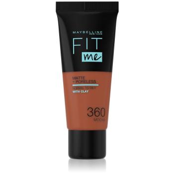 Maybelline Fit Me! Matte+Poreless machiaj mat pentru piele normală și grasă culoare 360 Mocha 30 ml