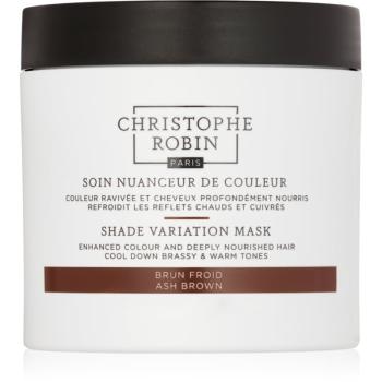 Christophe Robin Shade Variation Mask masca crema nutritiva pentru păr culoare Ash Brown 250 ml