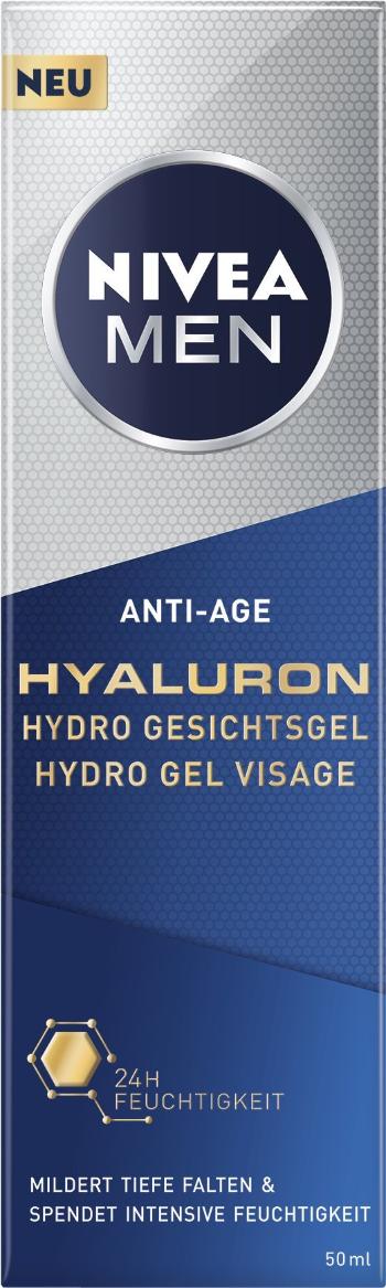 Férfi arcápoló gél NIVEA MEN Hyaluron Anti-Age Face Gel 50 ml