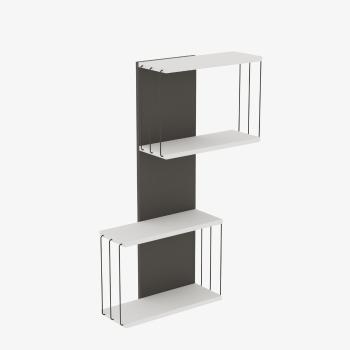 Raft de perete Destan White, alb