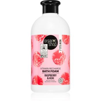 Organic Shop Organic Raspberry & Acai spumă de baie cu vitamine 500 ml