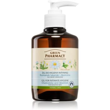 Green Pharmacy Chamomile Gel for Intimate Hygiene gel pentru igiena intima pentru piele sensibila 370 ml