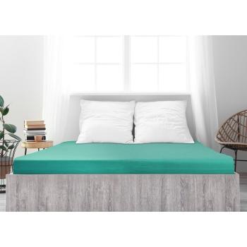 Cearșaf de pat 4Home jersey Ideal verde turcoaz, 200 x 200 cm, turcoaz, 200 x 200 cm