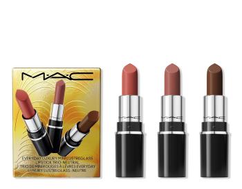 MAC Cosmetics Set pentru buze Everyday Luxury Mini Lustreglass Neutral (Lipstick Trio)