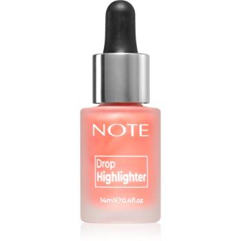 Note Cosmetique Drop Highlighter iluminator lichid cu picurător 01 Pearl Rose 14 ml