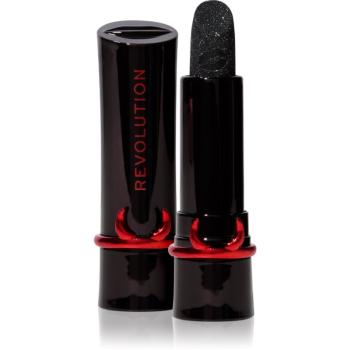 Makeup Revolution Truly Sinful Shimmer Lipstick ruj stralucitor culoare Sinful Black 3,5 g