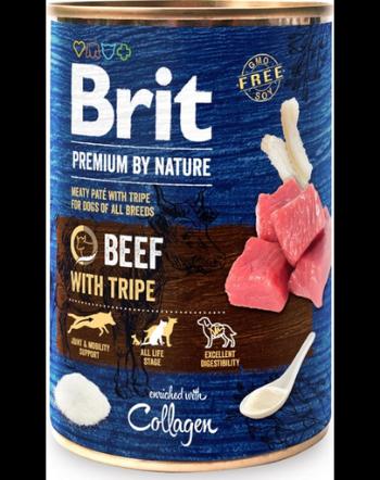 BRIT Premium by Nature Beef and tripes 400 g Conserva hrana umeda caini, cu vita si maruntaie