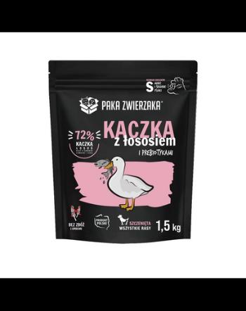 PAKA ZWIERZAKA Hrana pentru catei cu rata si somon 1,5kg