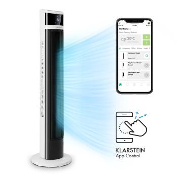 Klarstein Icetower Smart, ventilator tip stâlp, 45 de wați, control prin aplicație