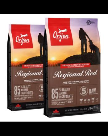 ORIJEN Regional Red 22,8 kg hrana uscata pentru caini de toate rasele, varstele (2 x 11,4 kg)