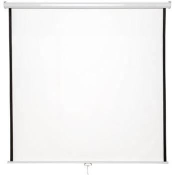 Tectake Nástěnné projekční plátno roletové - 152×152 cm (402081)