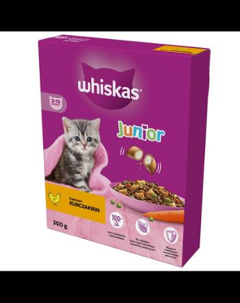 WHISKAS Junior 300 g hrana pentru pisoi cu pui delicios