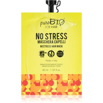 puroBIO Cosmetics No Stress Mască de păr cu efect revitalizant 40 ml