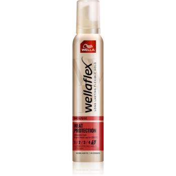 Wella Wellaflex Heat Protection spuma  pentru modelarea termica a parului 200 ml