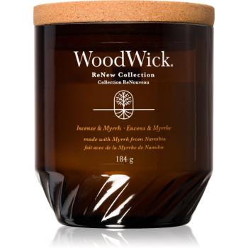 Woodwick Incense & Myrrh lumânare parfumată 184 g