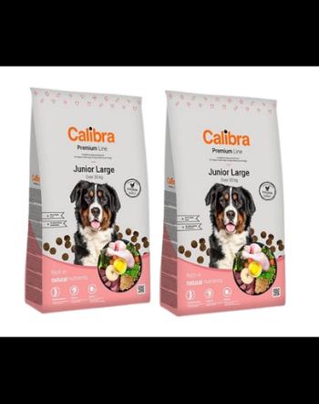 CALIBRA Dog Premium Line Junior Large hrana uscata completa pentru caini juniori de talie mare 24 kg (2 x 12 kg)