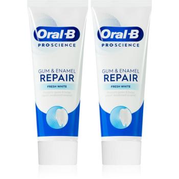 Oral B Gum & Enamel Repair Fresh White pasta de dinti pentru respiratie proaspata 2x75 ml