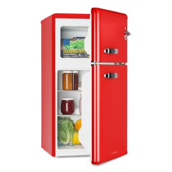 Klarstein Irene, frigider-congelator, 61 l frigider, 25 l congelator, roșu