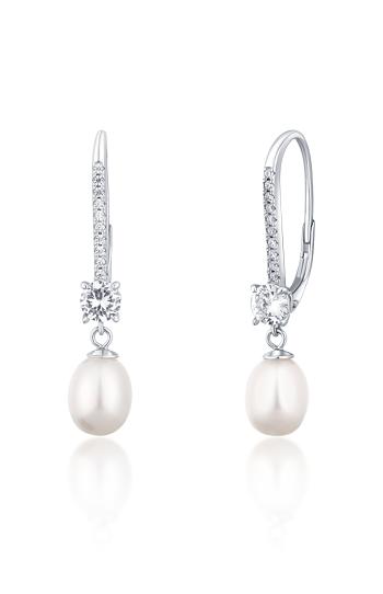 JwL Luxury Pearls Cercei de lux din argint cu perle reale JL0717