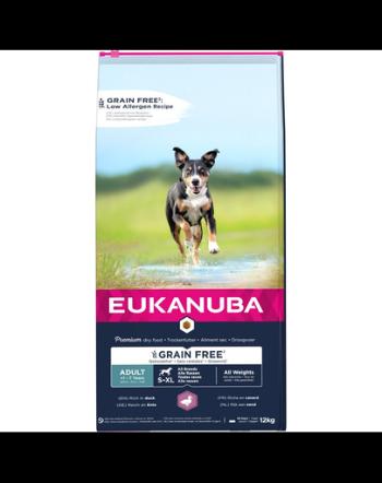 EUKANUBA Dog Adult All breeds, Hrana uscata fara cereale, pentru toate rasele de caini 12 kg