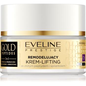 Eveline Cosmetics Gold Peptides crema cu efect de lifting pentru ten matur 70+ 50 ml