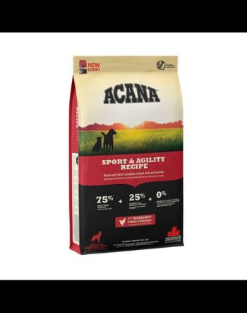 ACANA Sport &amp; Agility hrana uscata pentru caini activi, foarte activi 11.4 kg