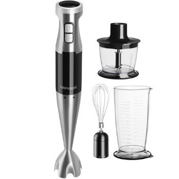 Blender vertical Concept TM4900 cu tocător, tel și bol de amestecare 1000 W BLACK, negru