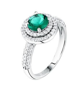 Morellato Inel orbitor din argint cu zircon verde Tesori SAIW27801 52 mm