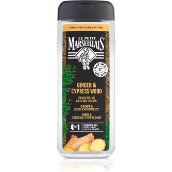 Le Petit Marseillais Ginger & Cypress Wood gel de duș 4 in 1 pentru bărbați 400 ml