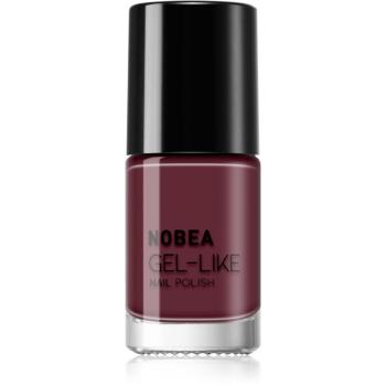 NOBEA Day-to-Day Gel-like Nail Polish lac de unghii cu efect de gel culoare Dark orchid #N47 6 ml