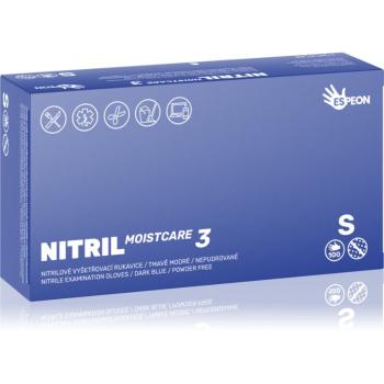 Espeon Nitril Moistcare3 Dark Blue mănuși din nitril, fără pudră cu efect de hidratare mărime S 2x50 buc