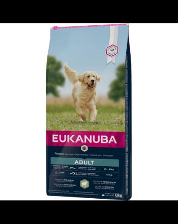 EUKANUBA Adult Large Breeds Lamb &amp; Rice hrana uscata caini adulti talie mare, miel si orez 12 kg