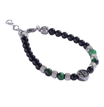 Marc Malone Brățară din mărgele cu cuarț verde MCGB5017