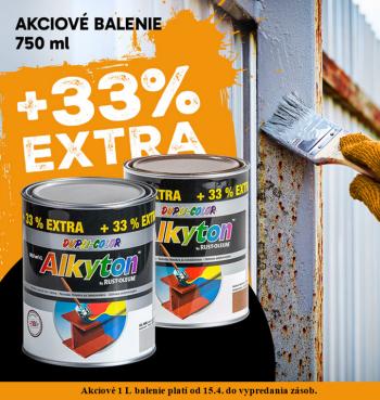 ALKYTON - Antikorózna farba na hrdzu 2v1 250 ml ral 9007 - šedý hliník