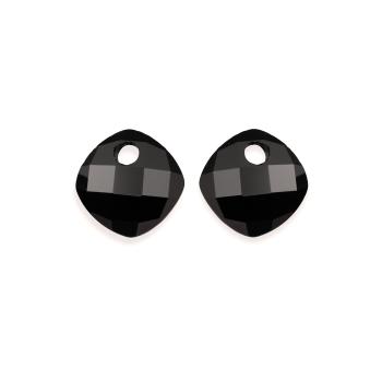 Sparkling Jewels Pandantive pentru cercei din onix negru EAGEM07-CC