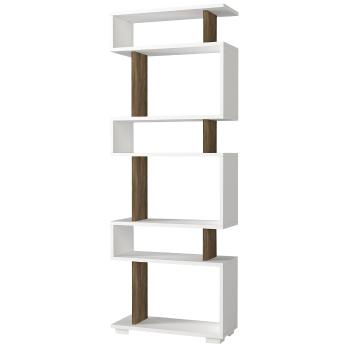 Bloc de bibliotecă White Walnut, maro