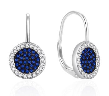 Agato Cercei strălucitori din argint cu zircon AGT-E052LBL