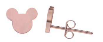 Troli Cercei rose gold de design Mickey Mouse