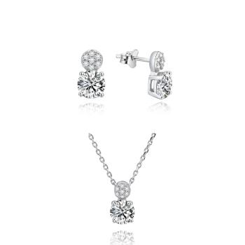 MOISS Set de bijuterii de lux din argint S0000460 (colier, cercei)