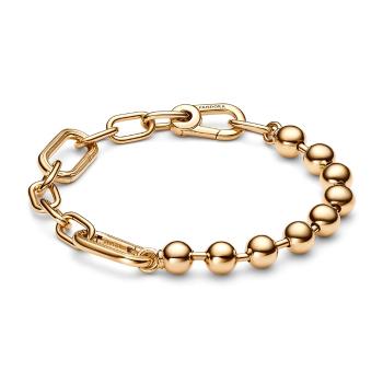Pandora Brățară la modă cu pandantive placată cu aur Shine Me 562793C00 20 cm