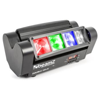 Beamz MHL820, 24 W, efect de lumină cu spițe duble, 8 X 3W RGBW LED, DMX, telecomandă cu infraroșu